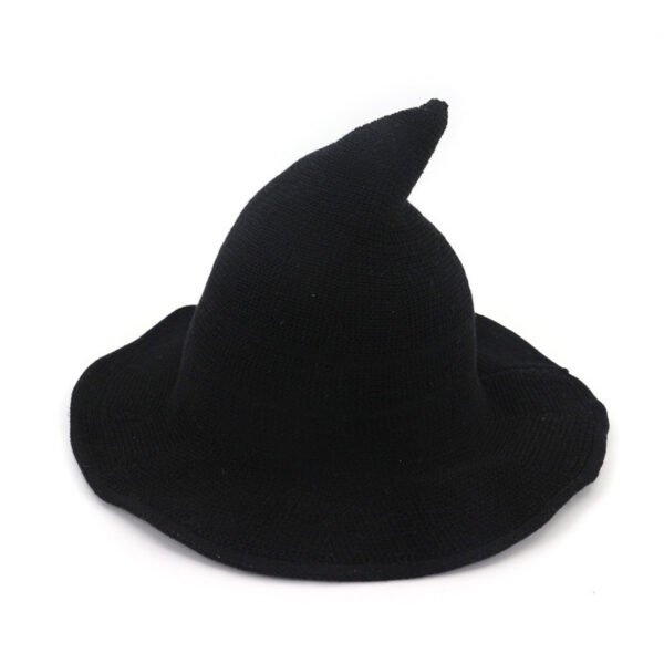 Foldable Women Halloween Witch Hat For Masquerade Party