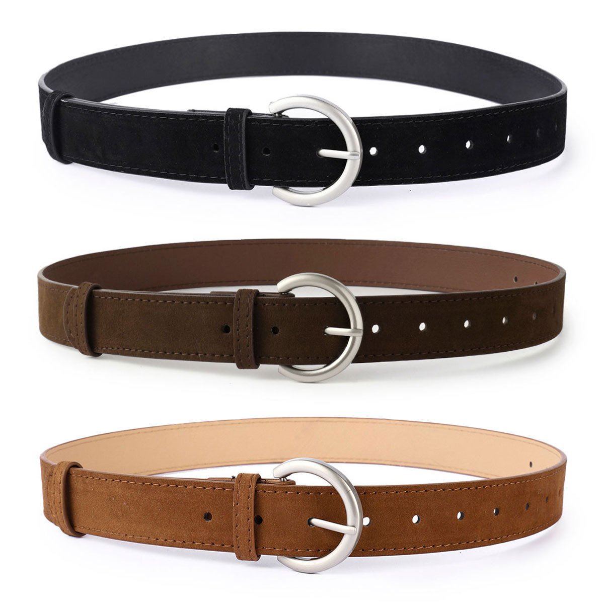 sudue leather belt