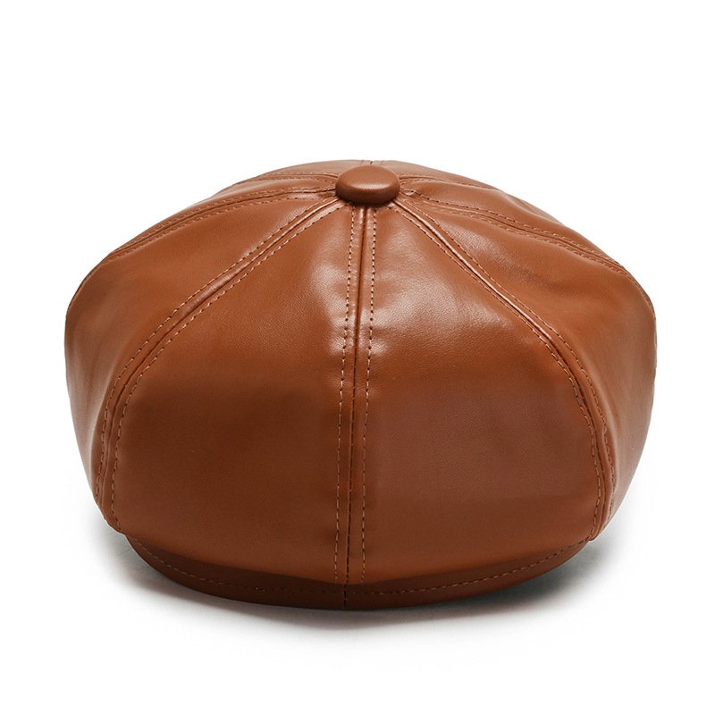 leather beret