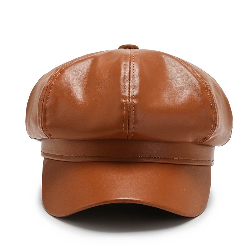 leather beret