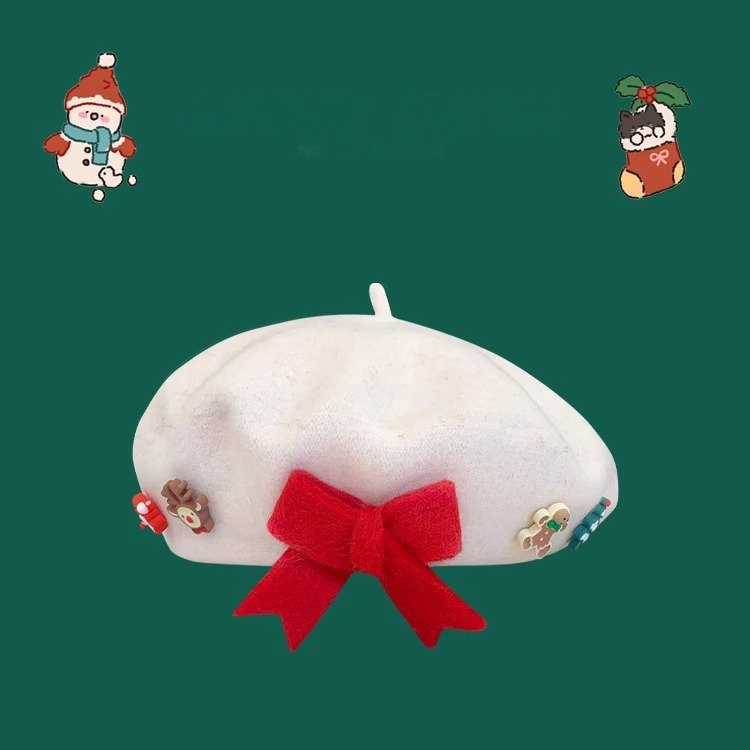 Christmas Beret Hat