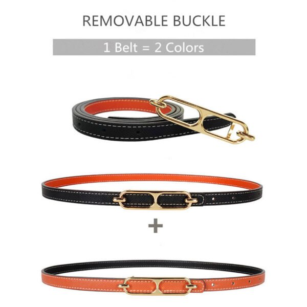 Women's Reversible Leather Belt