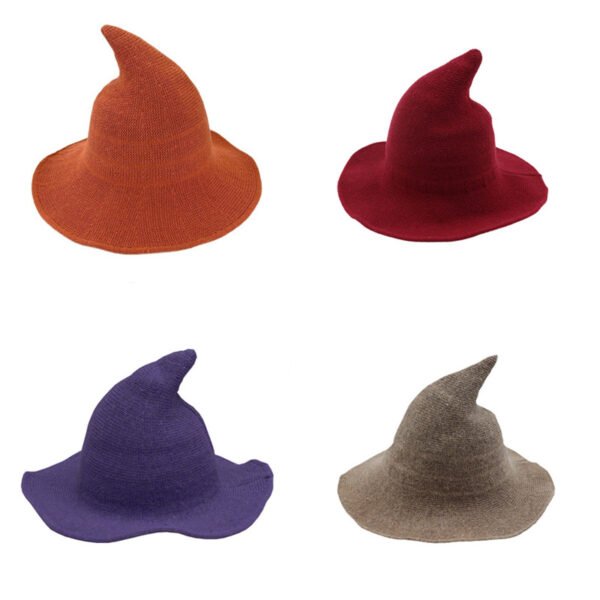 Foldable Women Halloween Witch Hat For Masquerade Party - Image 2