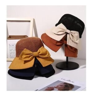 Summer Hollow Paper Straw Beach Hats For Women