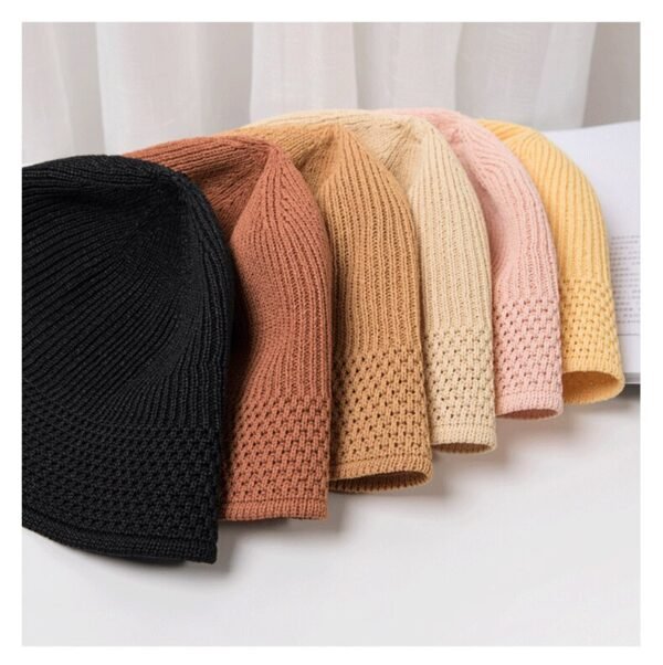 Women Spring Summer Foldable Crochet Bucket Hat - Image 3