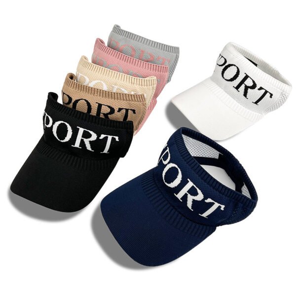 Women Tennis Golf Wide Brim Sun Visor Hats - Image 2