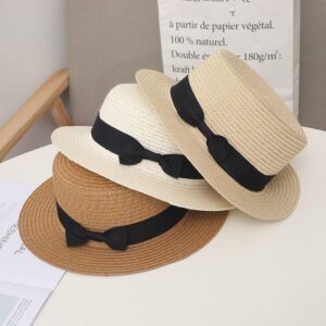 Stylish Design Straw Bucket Hat UV Protection