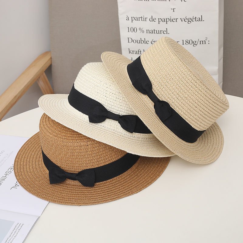 Stylish Design Straw Bucket Hat UV Protection