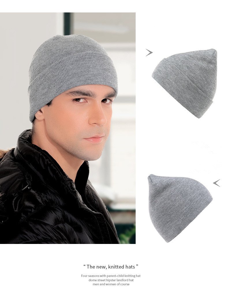 Slouchy knitted beanie