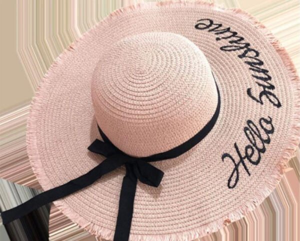 Summer Floppy Wide Brim Sun Straw Hat For Women - Image 4