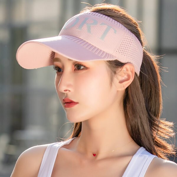 Women Tennis Golf Wide Brim Sun Visor Hats - Image 3