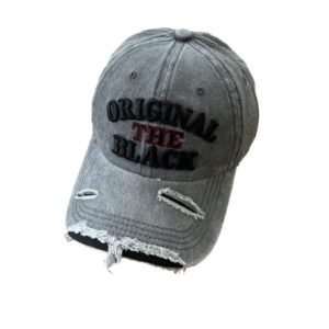 Cool Washed Embroidery Denim Baseball Cap For Men