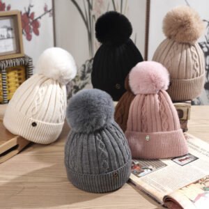 Wholesale Women's Wool Bobble Hats for Winter
