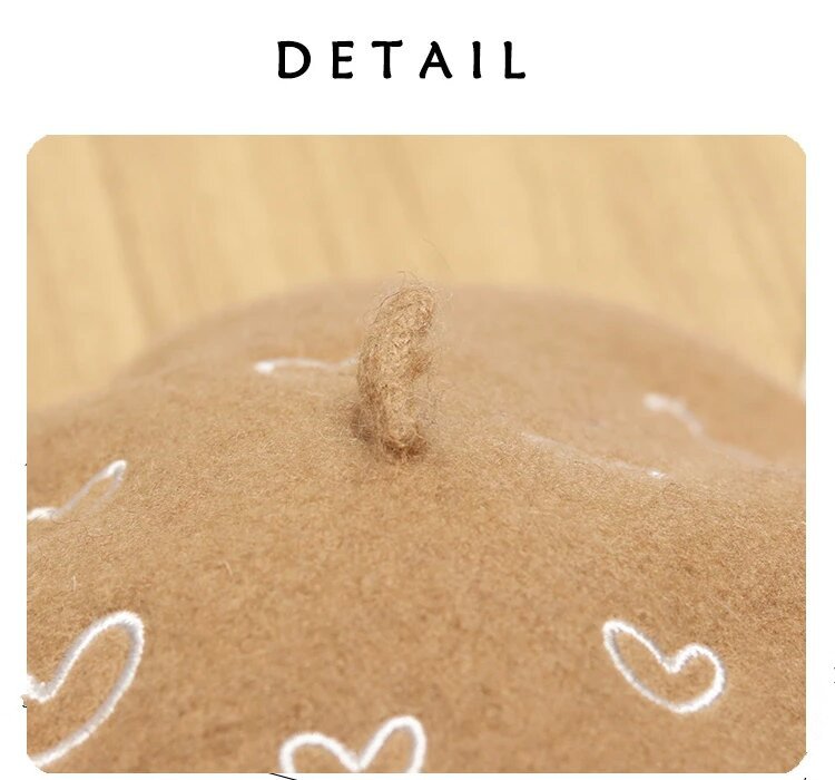 Embroidery Wool Beret