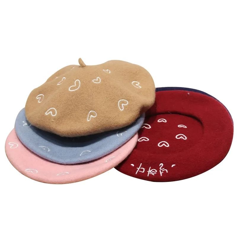 Embroidery Wool Beret